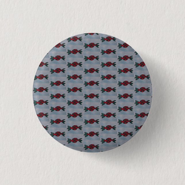 Mint Candy Badge 1 Inch Round Button (Front)