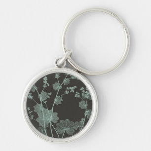 Mint & Charcoal Nature Study I Keychain