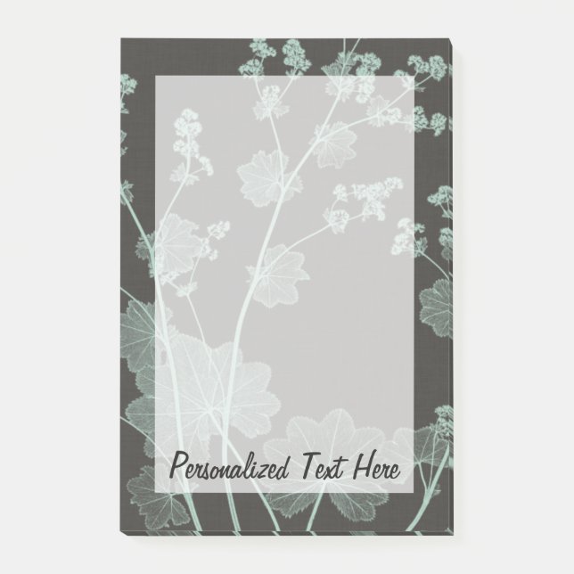 Mint & Charcoal Nature Study I Post-it Notes (Front)