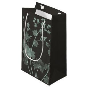 Mint & Charcoal Nature Study I Small Gift Bag