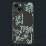 Mint & Charcoal Nature Study IV iPhone 13 Case<br><div class="desc">Floral</div>