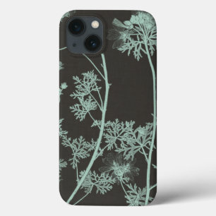 Mint & Charcoal Nature Study IV iPhone 13 Case