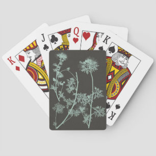 Mint & Charcoal Nature Study IV Playing Cards