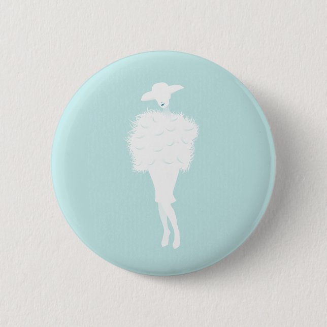 Mint Chic 2 Inch Round Button (Front)