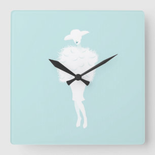 Mint Chic Square Wall Clock