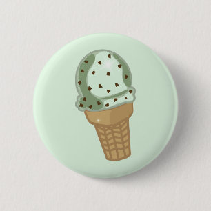 Mint Chocolate Chip 2 Inch Round Button