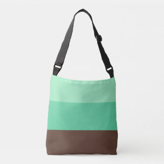 Mint Chocolate Chip 3 Stripe Crossbody Bag