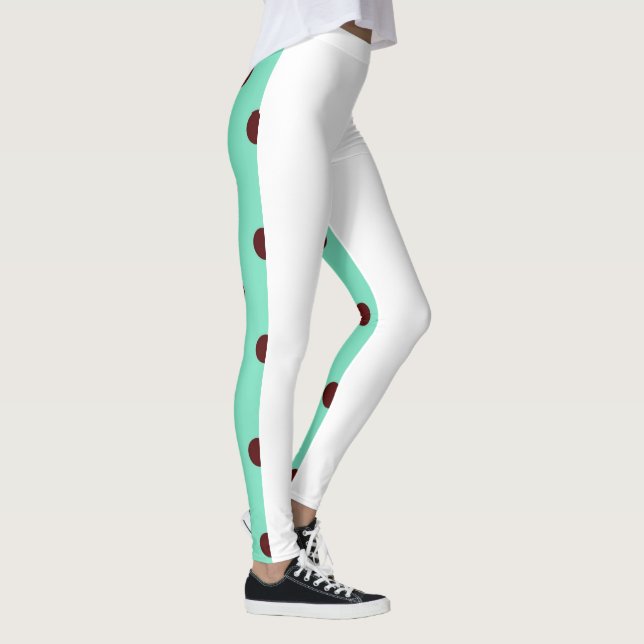 Mint Chocolate Chip and Vanilla Ice Cream on a pai Leggings (Right)