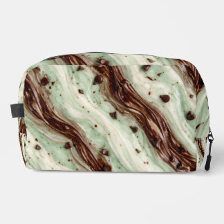 Mint Chocolate Chip Milkshake Marble Design Dopp Kit