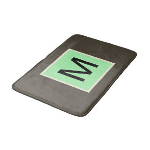 Mint Chocolate Chip Monogram Bath Mat