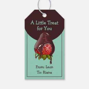Mint Chocolate Covered Strawberry A Little Treat Gift Tags