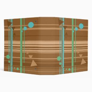 Mint Chocolate Geometry Binder