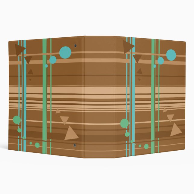Mint Chocolate Geometry Binder (Background)