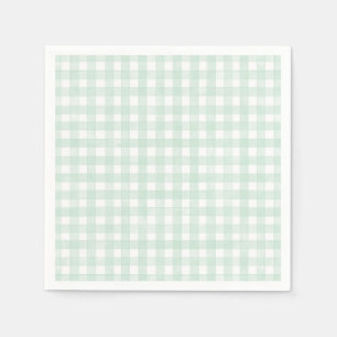 Mint Classic Gingham Napkin