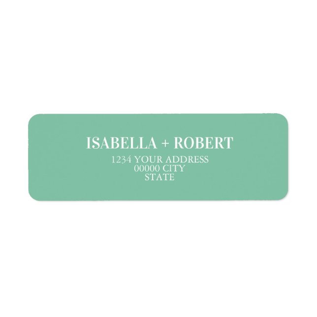 Mint classic Personalized wedding (Front)