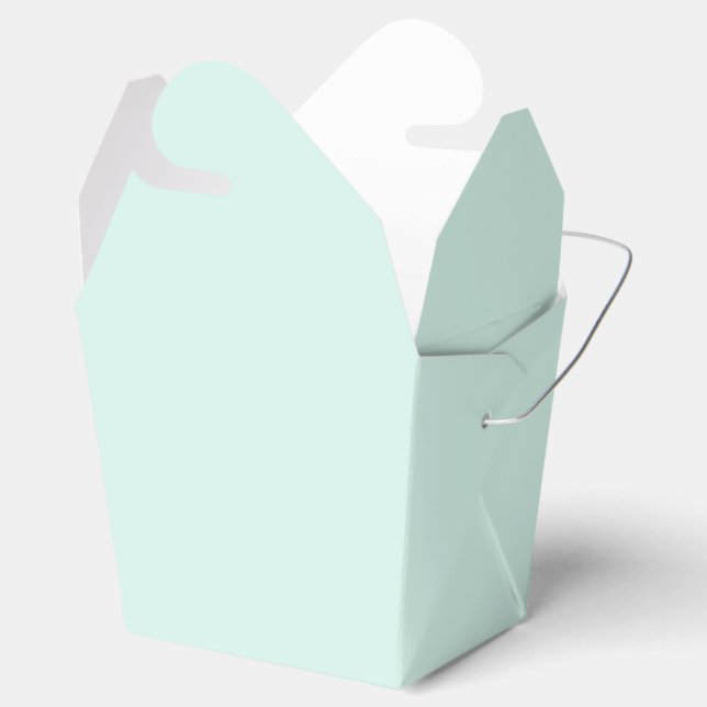 Mint Cloud Favor Box (Opened)