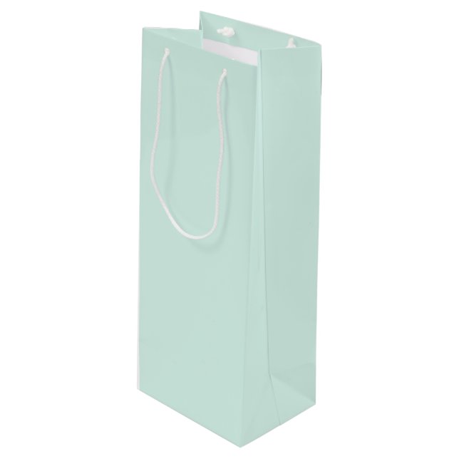 Mint Cloud Wine Gift Bag (Front Angled)