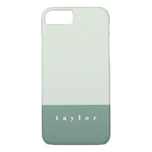Mint Colour Block Personalized Case-Mate iPhone Case