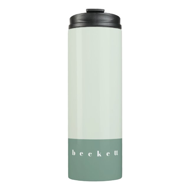 Mint Colour Block Thermal Tumbler (Front)