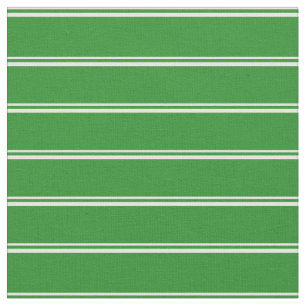 Mint Cream and Forest Green Coloured Stripes Fabric
