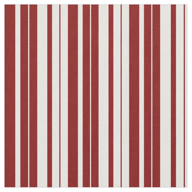 Mint Cream and Maroon Stripes/Lines Pattern Fabric (Close Up)