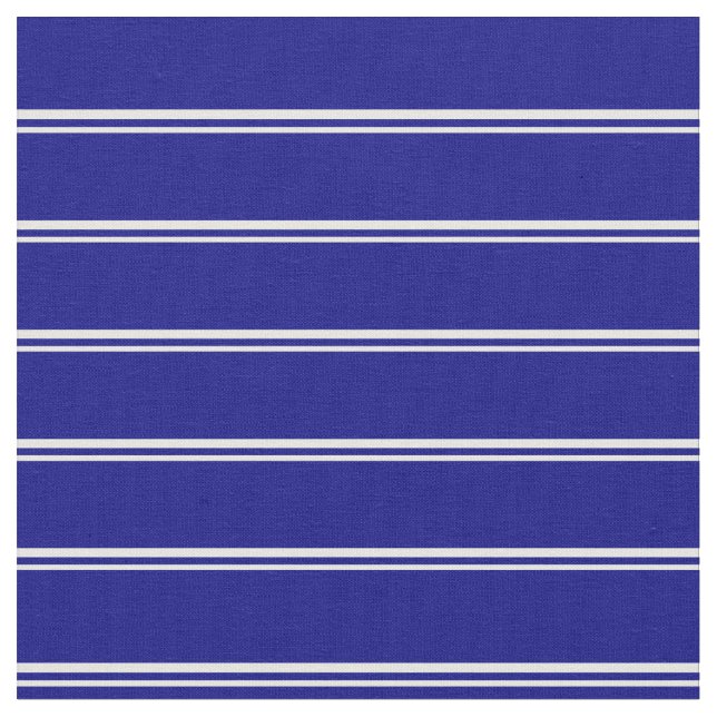 Mint Cream & Blue Striped/Lined Pattern Fabric (Close Up)