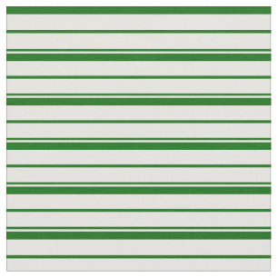 Mint Cream & Dark Green Coloured Lines Fabric