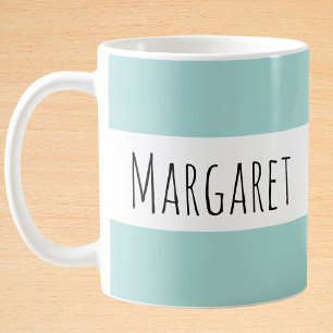 Mint Custom Name Personalized Coffee Mug