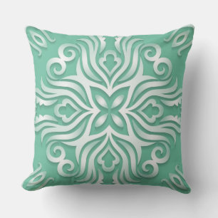 Mint Design Reversible Designer Throw Pillow