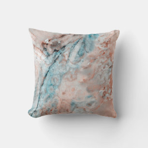 Mint Emperador marble onyx Throw Pillow