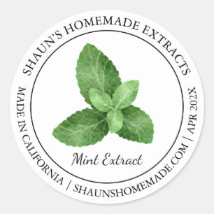 Mint Extract Modern label