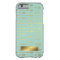 Mint Faux Gold Foil Arrows Pattern