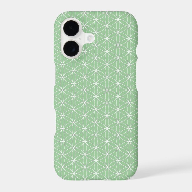 Mint Flower of Life iPhone 7 Case (Back)