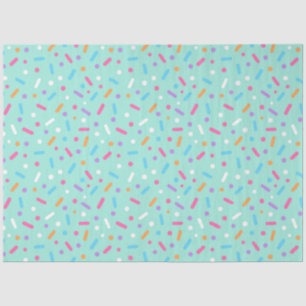 Mint Frosting Icing & Doughnut Sprinkles  Tissue Paper