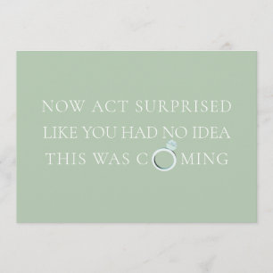 Mint Funny Bridesmaid / Maid of Honour Proposal Invitation