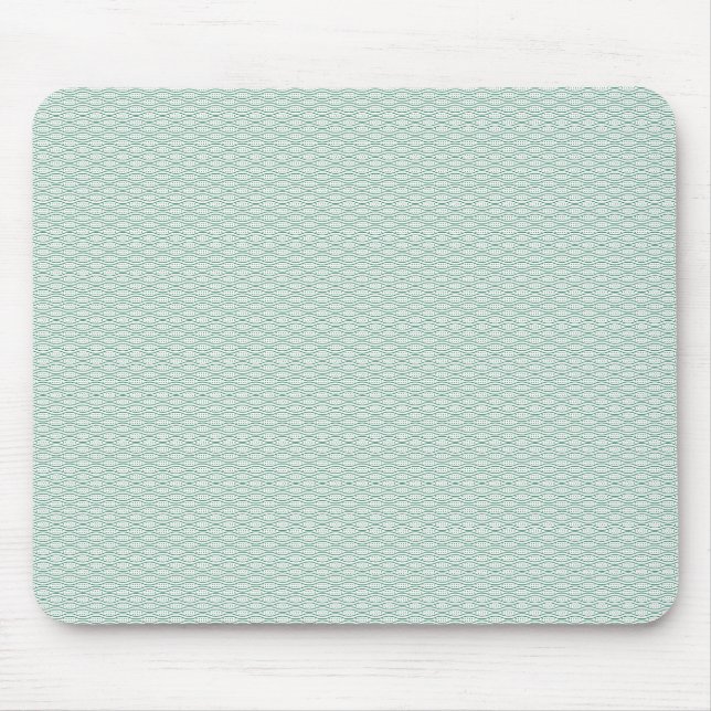 Mint Geometric Mouse Pad for Stylish Desks (Front)