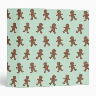 Mint Gingerbread Boys Recipe Binder