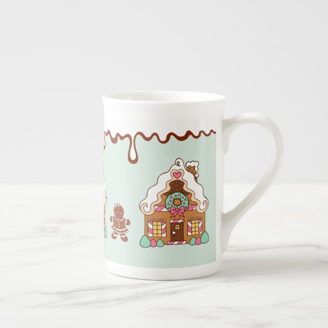 Mint Gingerbread House Mug (Right)