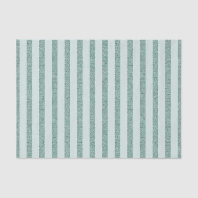 Mint Glam Stripes Tissue Paper (Front)