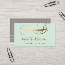 Mint & Gold | Needle & Thread Handmade With Love
