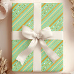 Mint & Gold Stripe Luxe Wrapping Paper<br><div class="desc">Elevate your gift-giving with this luxurious wrapping paper featuring elegant mint green stripes adorned with shimmering gold foil accents. The perfect blend of modern sophistication and festive charm, ideal for birthdays, holidays, weddings, or any special occasion. Crafted from premium paper, this gift wrap ensures a polished presentation and a touch...</div>