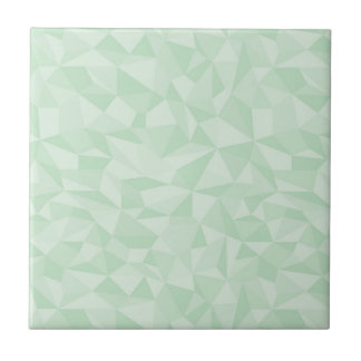 Mint Green Abstrac Mosaic Geometric Pattern Tile