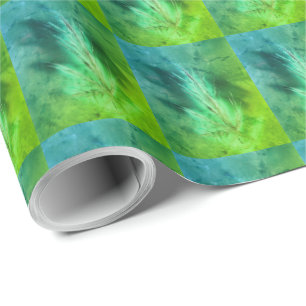 Mint Green and Arctic Blue Wrapping Paper