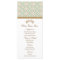 Mint Green and Gold Moroccan Menu