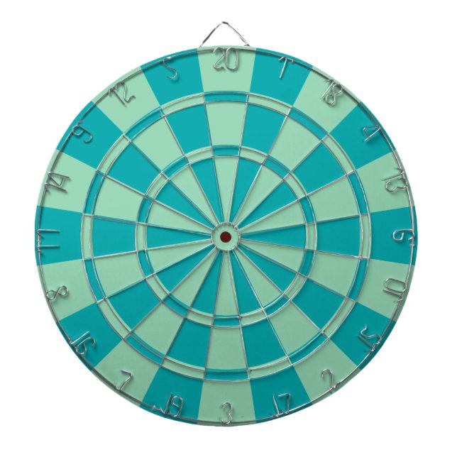 Mint Green And Teal Dartboard (Front)