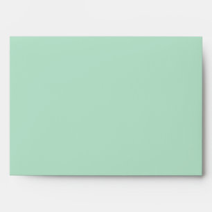 Mint Green and White Chevron Envelope