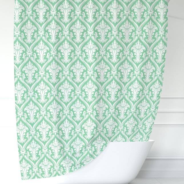Mint Green and White Damask (Creator Uploaded)
