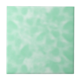 Mint Green and White Mottled Tile