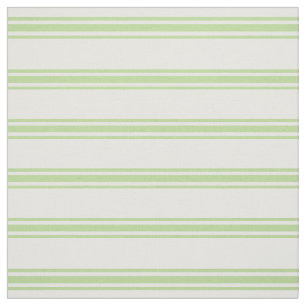 Mint Green and White Ticking Stripes Fabric