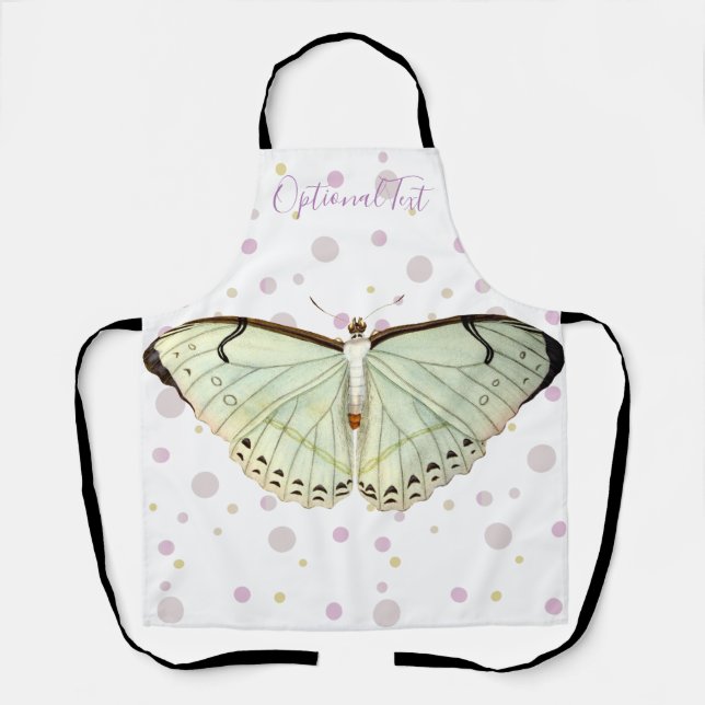 Mint Green Beauty Butterfly Apron (Front)